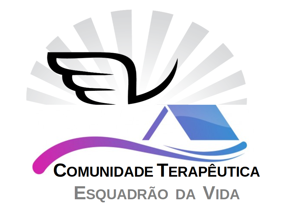 Foto da logo escrito comunidade terapêutica esquadrão da vida